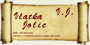 Vlatka Jolić vizit kartica